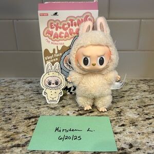 SOLD - NOT FOR SALE - POP MART the Monsters Exciting Macaron Soymilk Labubu